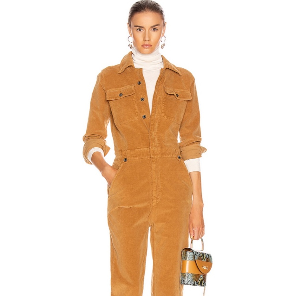 NWT Frame Caitlin Corduroy Coverall Jumpsuit